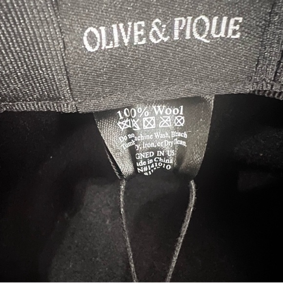 Prairie Boho Cottagecore Western 100% Wool Rancher Hat New Olive Pique Kaia Blk Prairie Boho Cottagecore Western 100% Wool Rancher Hat New  main image 2